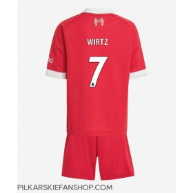 Koszulka piłkarska Liverpool Florian Wirtz #7 Strój Domowy dla dzieci 2025-26 tanio Krótki Rękaw (+ Krótkie spodenki)
